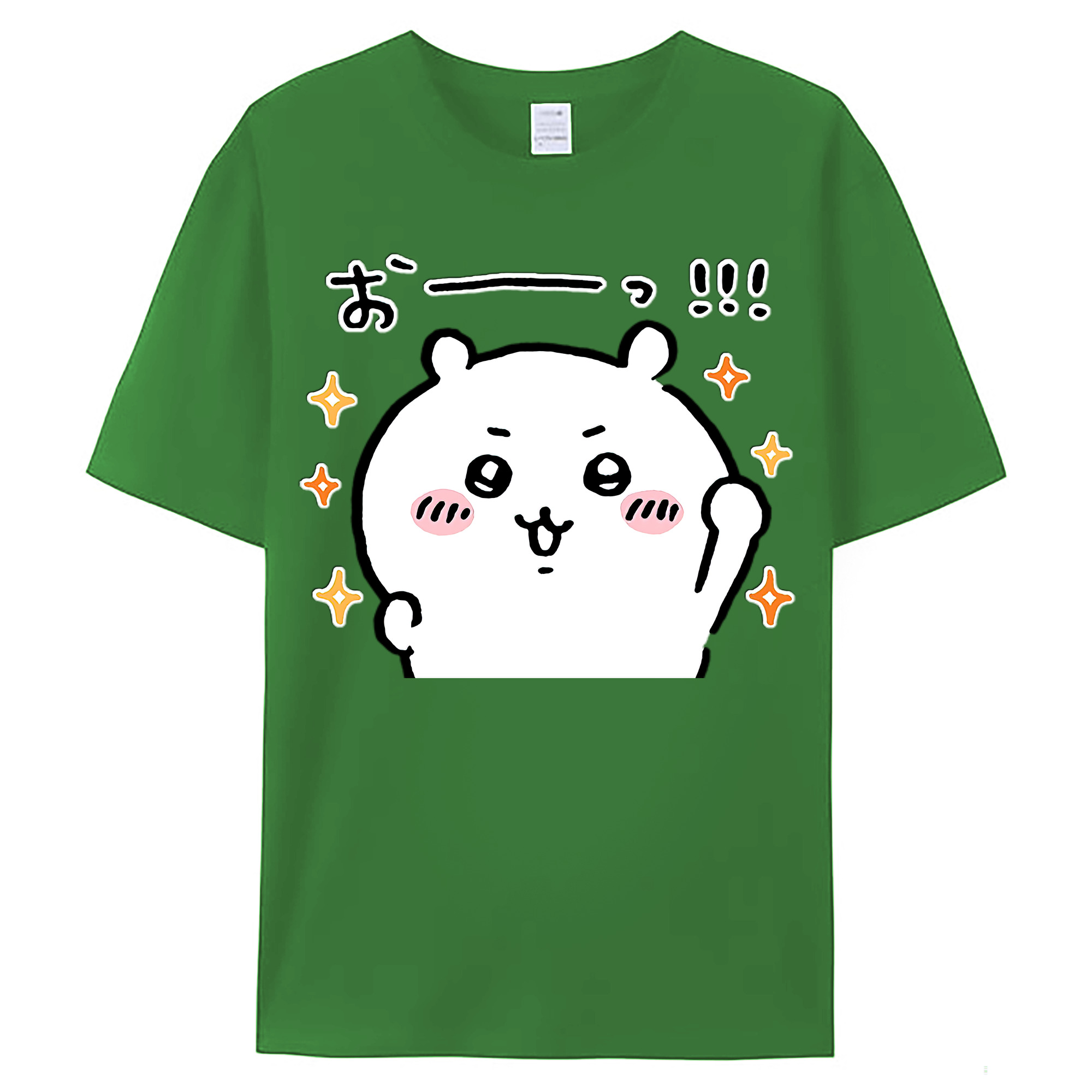 （画像用） ちいかわ ちいかわ Chii-kawa chiikawa レディースカジュアルプリントTシャツ（綿100％）